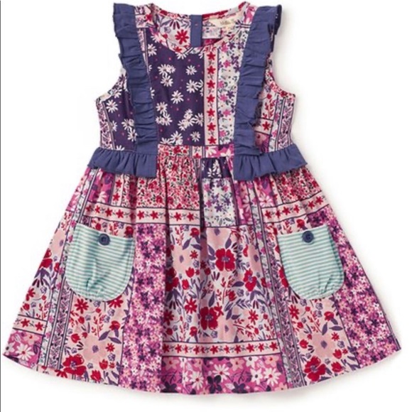 Matilda Jane Other - Matilda Jane Pink & Blue Pottery Class Dress Sz 2